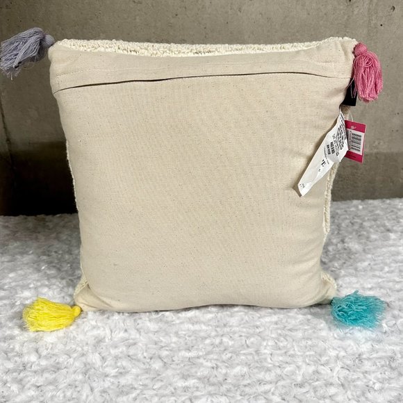 NWT Simply Southern Hook Wool "Love You To The Moon and Back" Throw Pillow - Picture 3 of 3